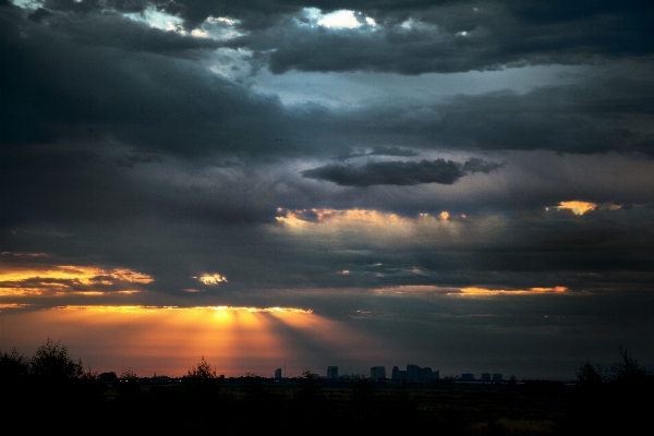 Horizont wolke himmel sonnenaufgang Foto