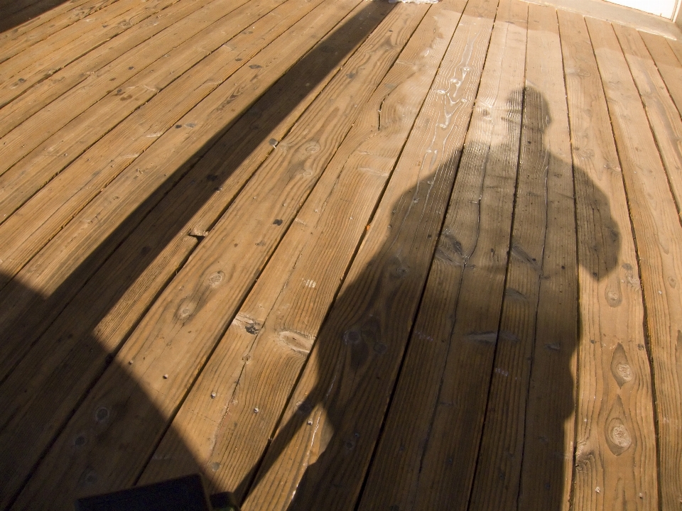 Deck wood floor roof