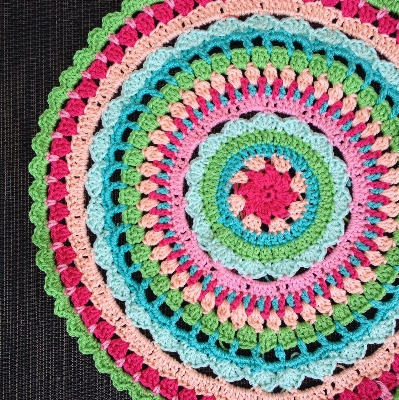 Decoration pattern circle crochet Photo