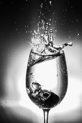 Water black and white photography Photo