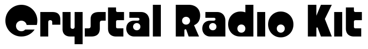 Crystal Radio Kit Font