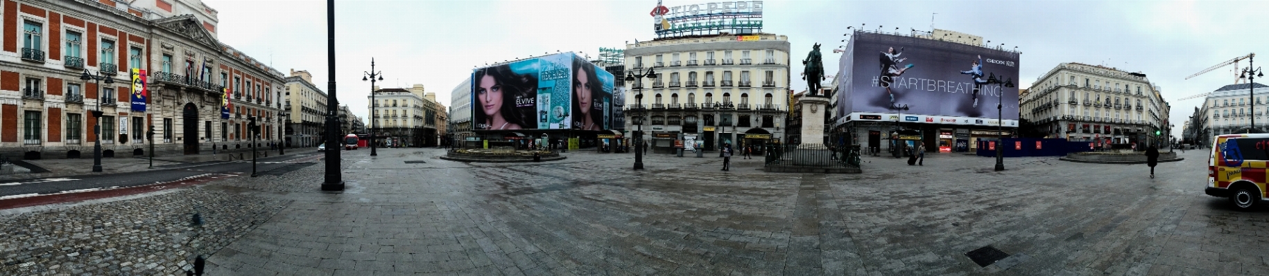 Iphone pedestrian street panorama Photo