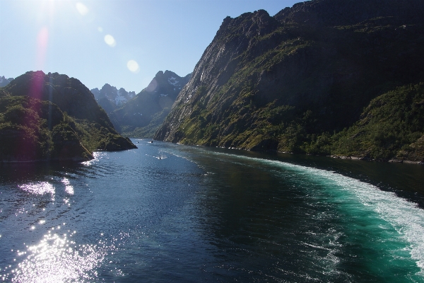 Meer küste berg fluss Foto