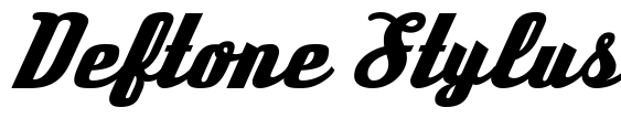 Deftone Stylus Font