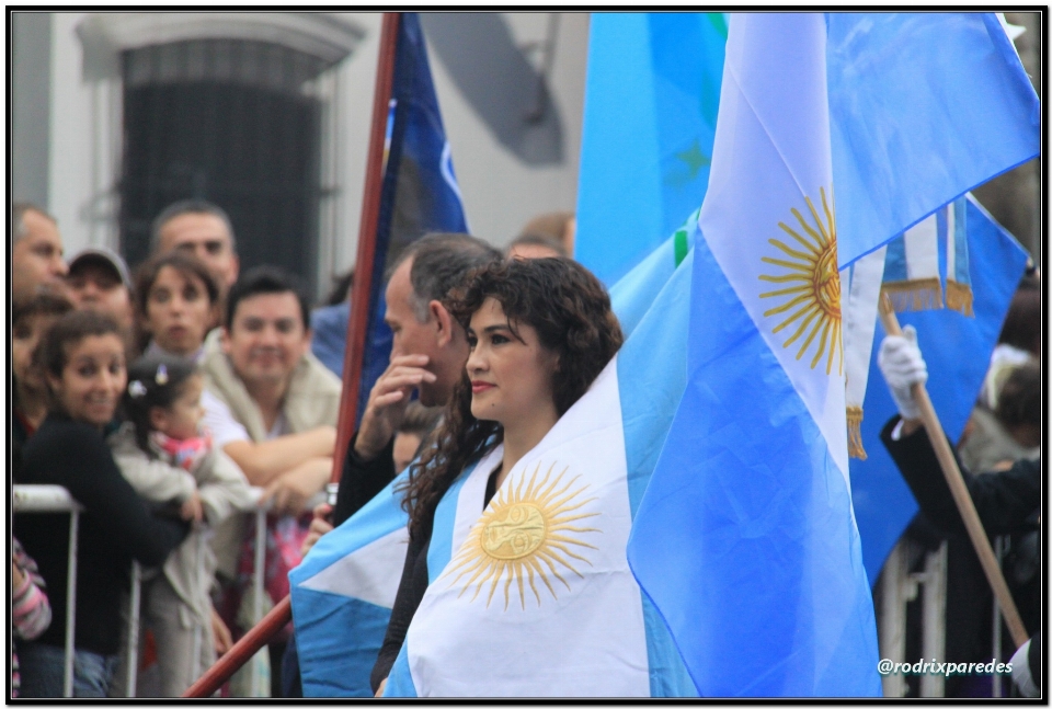 Azul argentina militar desfile
