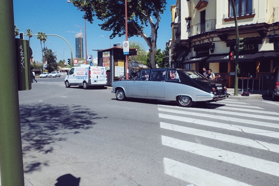 Fußgänger straße auto stadt