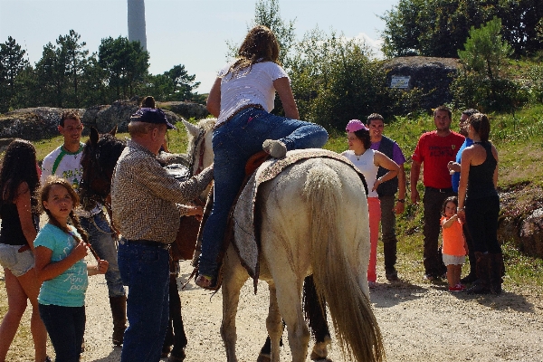 Foto Paisagem pessoas cavalo espanha