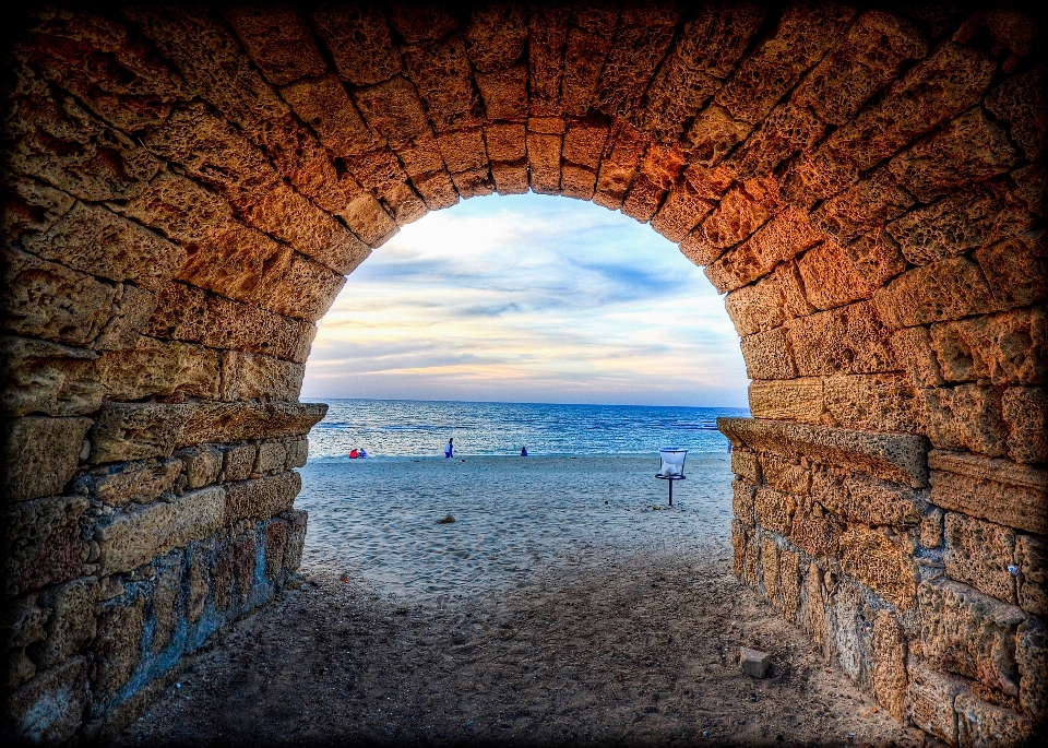 Strand rock die architektur sonnenlicht