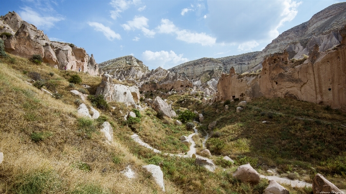 Rock walking mountain trail Photo