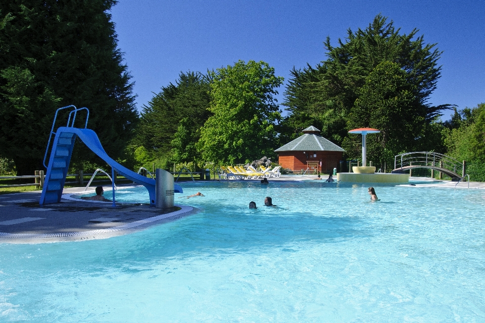 Vacation amusement park swimming pool