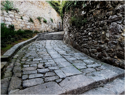 Rock 歩道
 石畳
 壁 写真