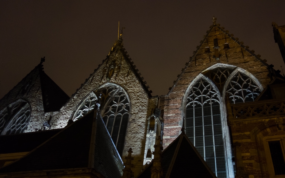 Nuit bâtiment soir repère