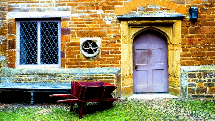 家 窓 ガラス ポーチ
 写真