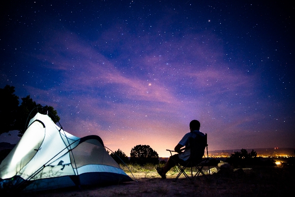 Light sky night star Photo