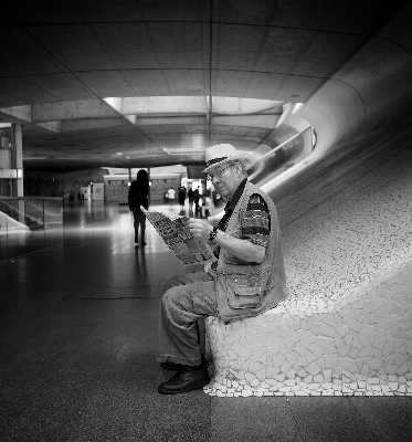 Photo Créatif lumière noir et blanc
 personnes