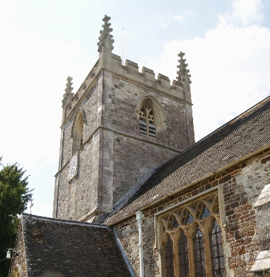 Town building facade church Photo