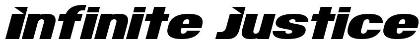 Infinite Justice Font