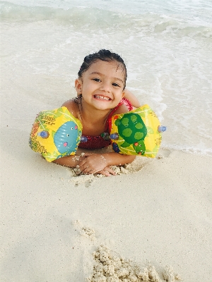 Beach sea sand person Photo