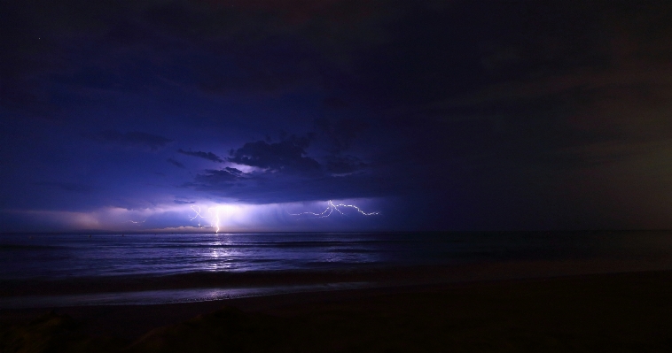 Sea ocean horizon cloud Photo