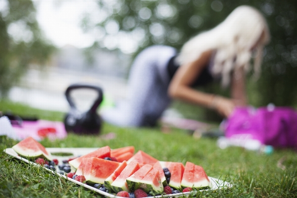 Grass lawn fruit sweet Photo