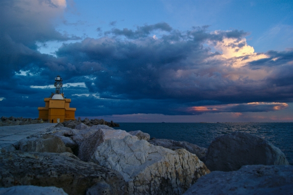 Landscape sea coast rock Photo