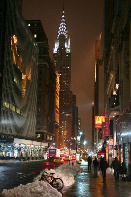 Fußgänger die architektur straße nacht Foto