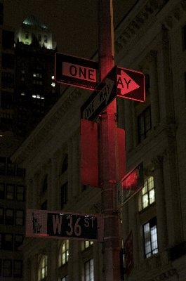 Licht straße nacht manhattan Foto