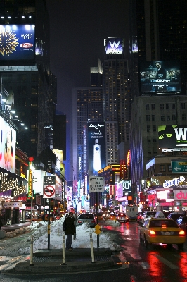 Fußgänger straße verkehr nacht Foto