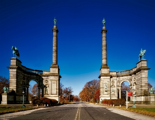 Landscape architecture road fall Photo