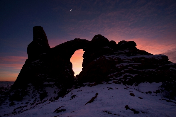 Landscape rock wilderness silhouette Photo