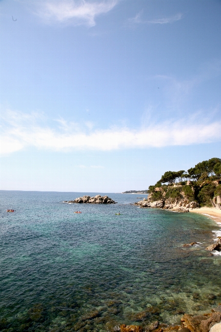 Playa mar costa arena