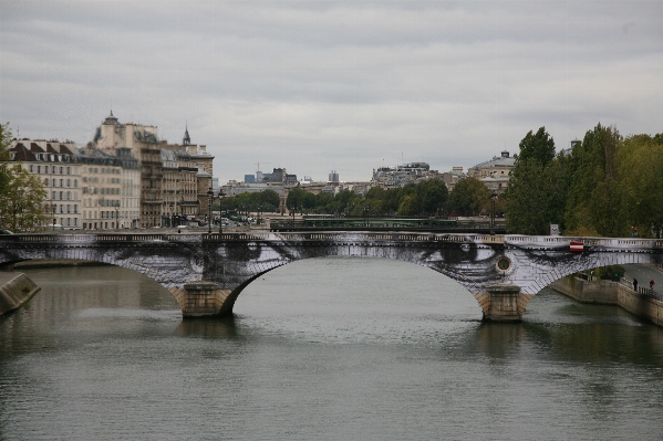 Water bridge paris river Photo