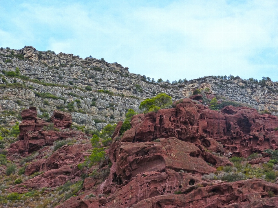 Rock valley formation cliff