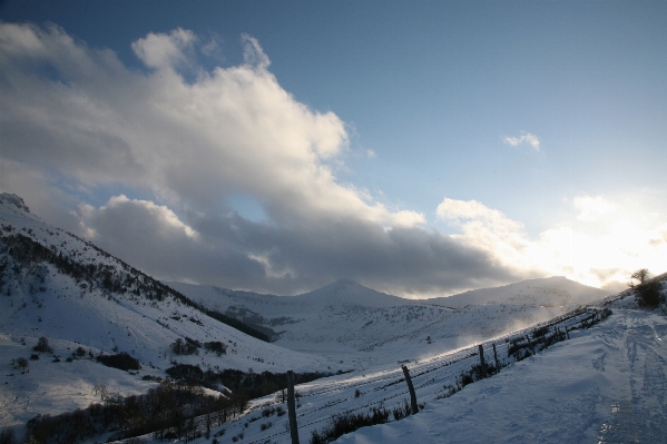 Mountain snow winter cloud Photo