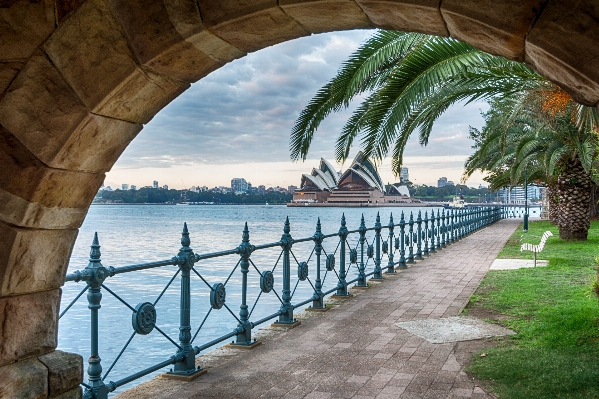 Sea walkway vacation arch Photo