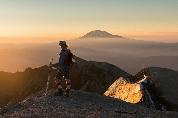 Landscape wilderness mountain sunrise Photo