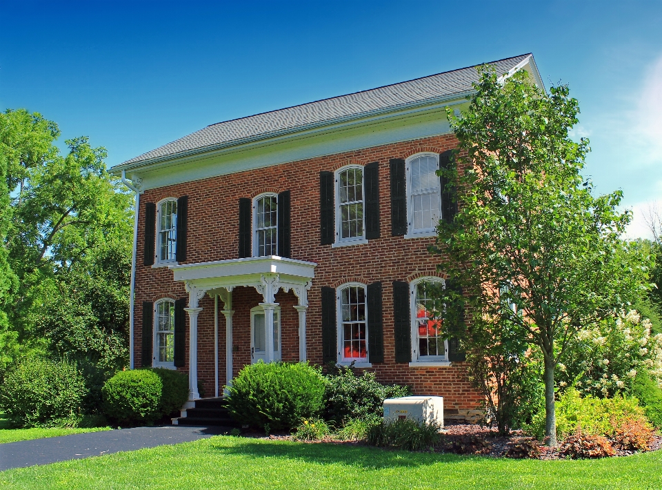 Architecture lawn villa mansion