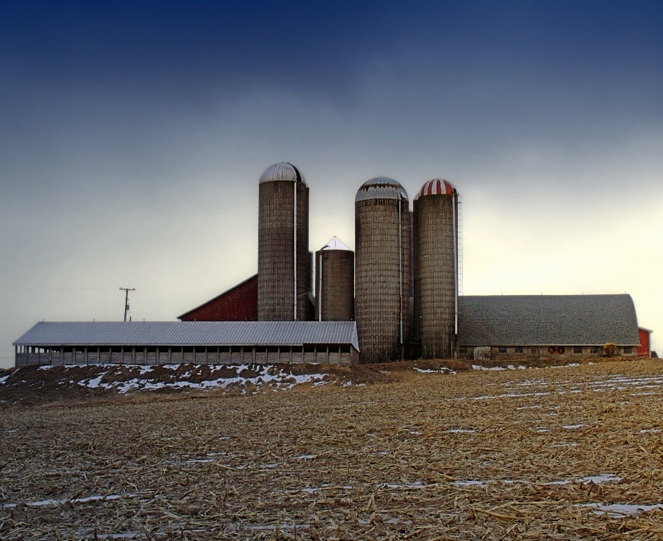 Horizont schnee winter die architektur