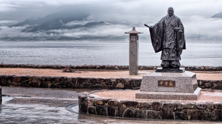 Sea coast rock monument Photo