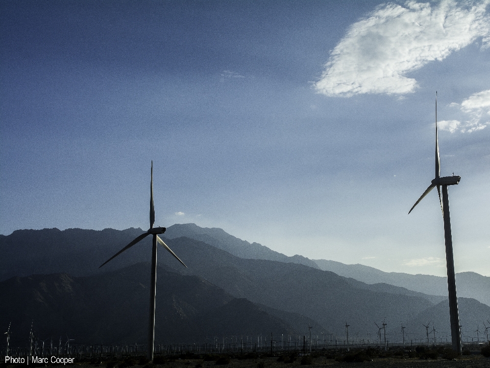 Sky desert windmill wind