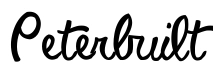 Peterbuilt Font