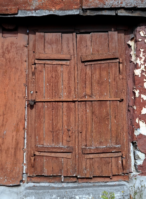 Wood window wall shed