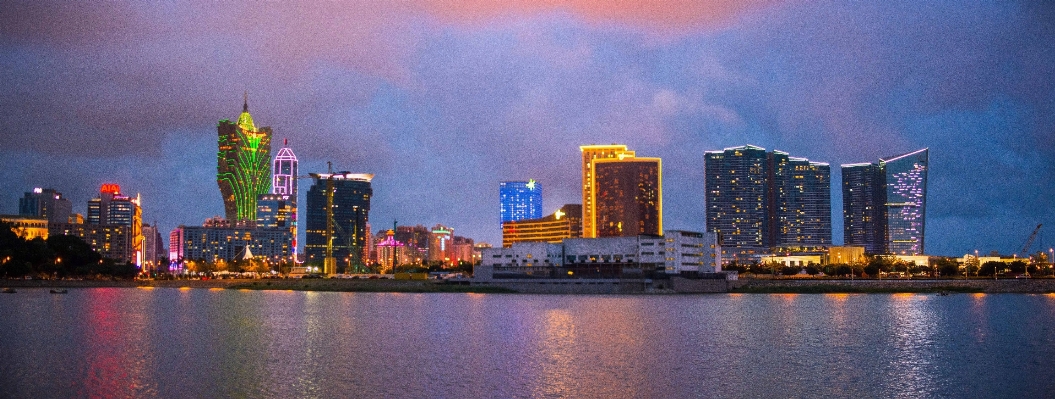 Horizon skyline night city Photo