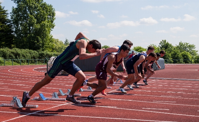 Outdoor track field running Photo