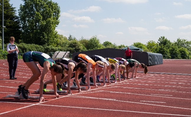 Outdoor track field running Photo