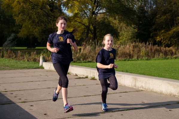 Person running country recreation Photo