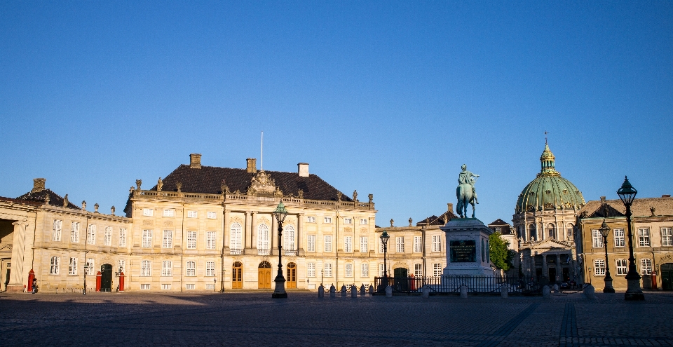 Morning town building chateau