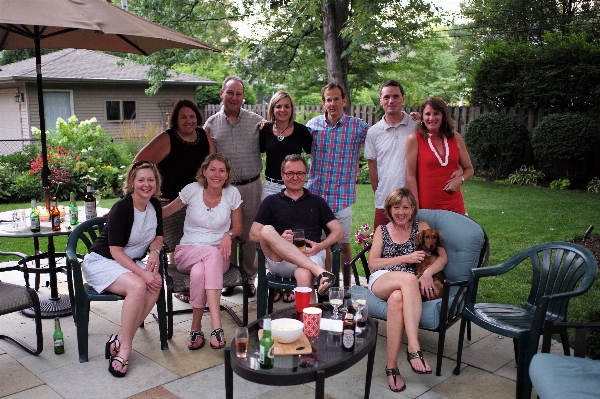 Outdoor group people portrait Photo