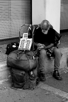 Foto Bianco e nero
 strada seduta