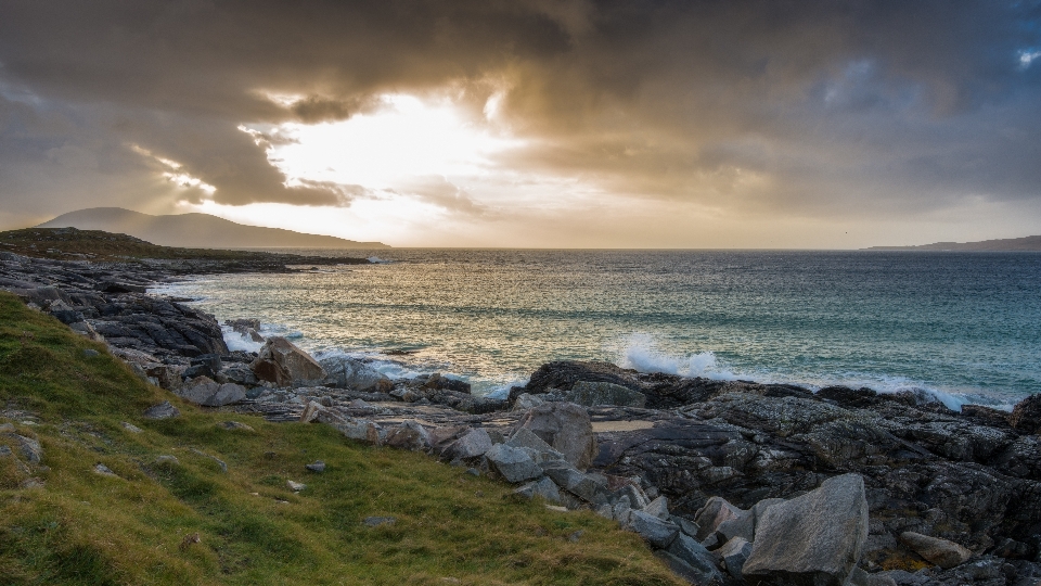 Beach landscape sea coast